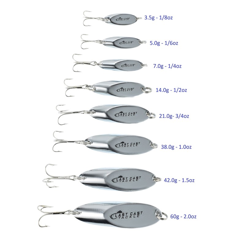 Last Cast Tackle - Juego de 4 anzuelos de pesca
