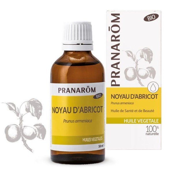 Pranarom Huile végétale Noyau d'abricot Bio PRANAROM, 50 ml