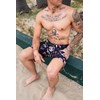 Sullen Eightball Tattoo Lifestyle Graphic Swim Boardshorts Black (US, Numeric,