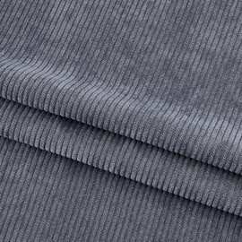 BENECREAT 2x1.55m Dark Gray Corduroy Fabric, DIY Sewing Crafts Materials Corduroy Upholstery Fabric for Coat Shirt Dress Pants Costume Sofa Sewing