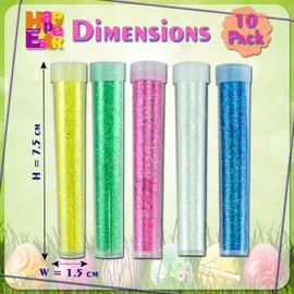 Glitter Shaker Tubes, 20Pcs Non-Toxic Fine Glitter for Crafts, Slime, Resin, Nail Art, Kids DIY Kits, Wax Melts, Cards, Arts & Crafts, Assorted Vibrant Colors, Easy to Use