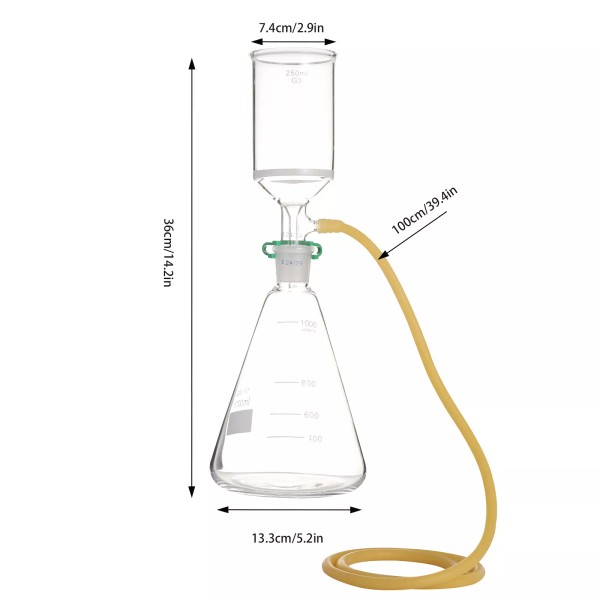 N/A 1000ml Funnel Filteri