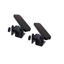 HOLACA Gutter Mount Compatible with Arl o Solar Panel/Pro 4/3/2/Ultra/Essential Camera, Reolink Argus Pro/Argus 2, for Camera & Solar Panel with 1/4 Inch Thread, Black, Pack of 2