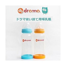 Disposable Baby Bottle Body & Pack (10 Pieces), DR2060 Blue, Milk Bottle, For Travel, Emergencies, Outings, Liquid Milk, Drama, Disposable Feeding Bottle