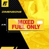 Fuel Stickers Mixed Fuel Sticker - 2 Cycle Labels for
