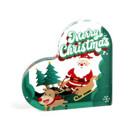 Acrylic,Heart-Shaped Acrylic Plaque for Christmas, Touching Gift for Good Friends, Mums, Dads, And Girlfriends, Perfect for Birthdays, Thank You, Ideal Christmas Decorations and Keepsakes