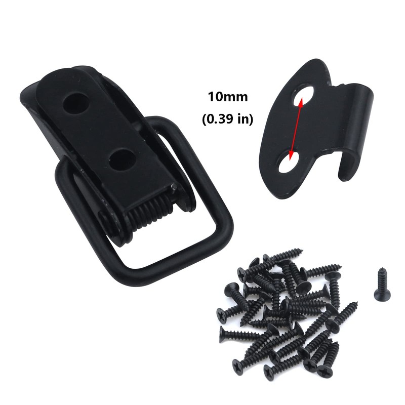 Antrader Small Spring Lock Clasp Buckle Latch for Wooden Case