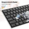 TIETI 2.4G Wireless Bluetooth Keyboard Rechargeable, Stainless Steel Ultra Slim