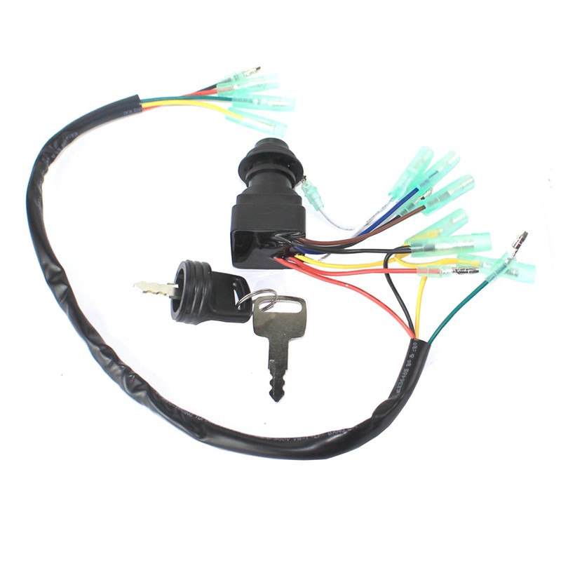 Ignition Switch Assembly Fit for Yamaha Outboard Motors Main Key