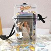 MWRDSM Photocard Holder Keychain, Pop Photocard Holder with Cute Stickers,