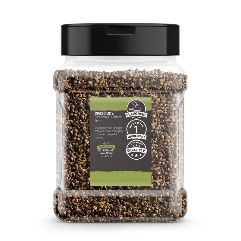 Birch & Meadow Green Cardamom Seeds, 10.5 oz, Decorticated, Indian