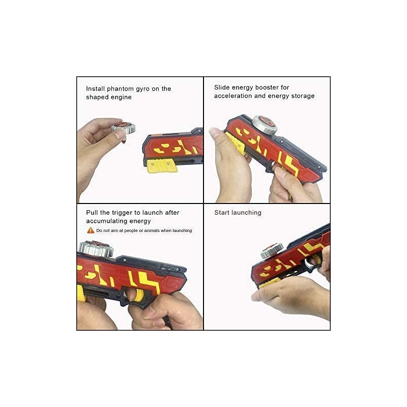 OBEST Magic Spinning Top Burst Single Top Pack and Launcher