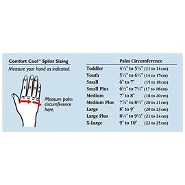 North Coast Medical Comfort Cool CMC Restriction Splint, Youth, Left