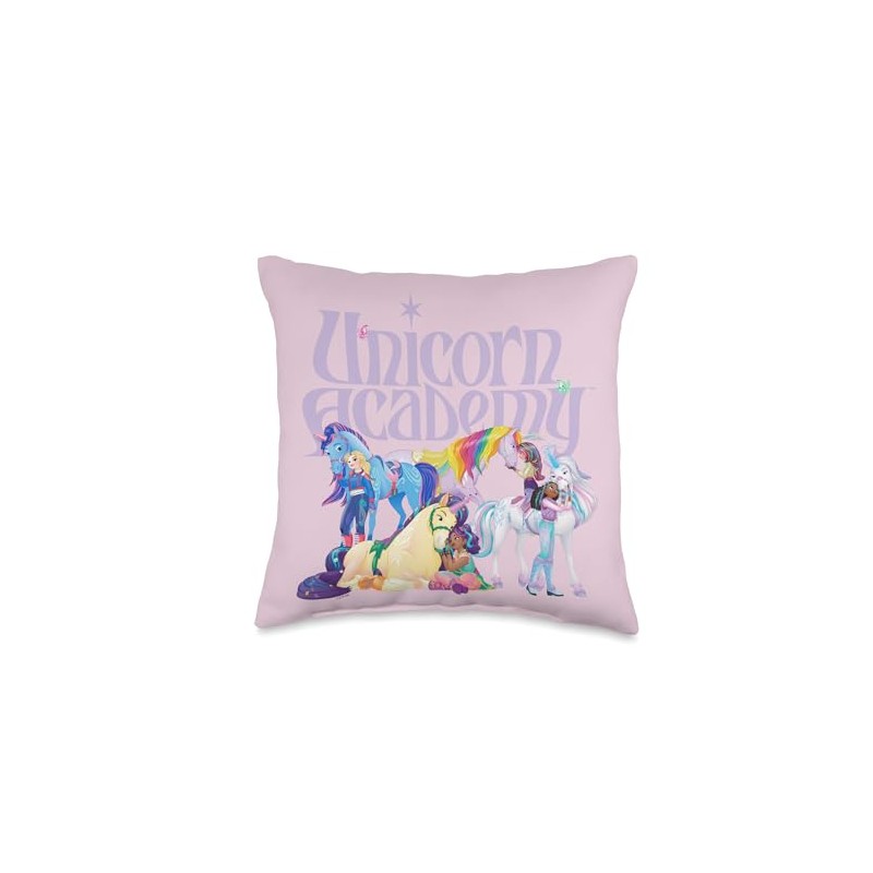Riders and Unicorns Throw Pillow