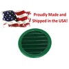 3" Round Green or Tan Plastic Louver Soffit Air Vent
