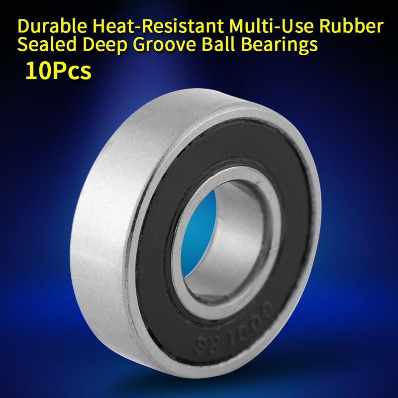 Asixx Bearings 6001-2RS High Temperature Resistant Ball Bearings (Inner Diameter
