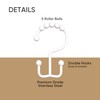 Shower Curtain Hooks - Color Up Premium Double Hook Shower