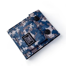 FOXISZMC Men's Camo Printed Bifold Wallet, Kids Wallet for Teen Boys, Khaki, Military Camouflage Wallet