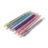 7Pcs Anti Slip Ballpoint Pens Quick Drying Plastic Ballpoint Pens