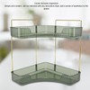 2 Tier Corner Bathroom Countertop Organizer Space Saving Easy Assembly