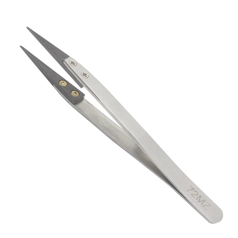 FEITA Precision Ceramic Tweezers Stainless Steel Heat Resistant Ceramic Tweezers