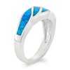 Beaux Bijoux Sterling Silver Created Opal Ring for Women |