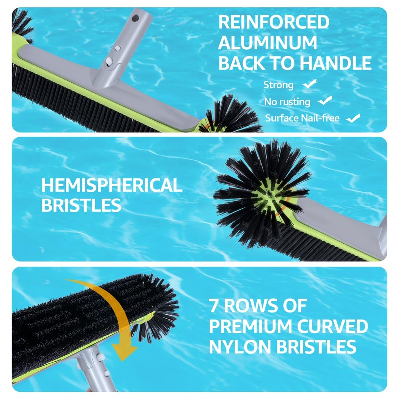 Sepetrel Deluxe Swimming Pool Cleaning Kit Including Professional Leaf Skimmer