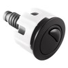 Sarini Toilet Flush Button, Black Round Head Dual Toilet Push