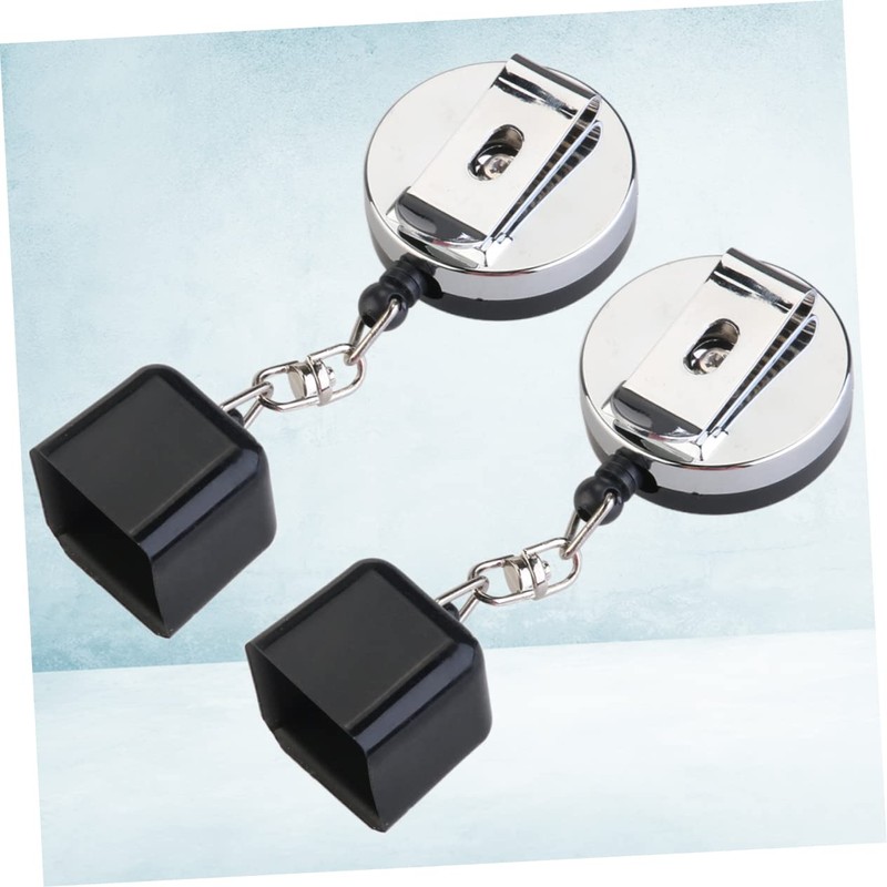 SUPVOX 6pcs Retractable Chalk Holder for Snooker and Billiards Black