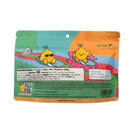 Noms Bursts Gummy Candy, Li Hing and Lemon Peel Flavor, 4.9 oz Resealable Bag