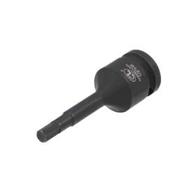 sourcing map 1/2" Drive x H6 (6mm) Impact Hex Bit Socket, Metric 3" Length, Cr-Mo Steel