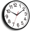 Rohioue 18 Inch Wall Clock, Modern Battery Operated Wall Clocks,