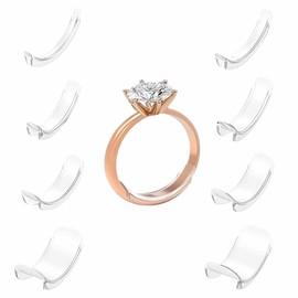 Invisible Ring Size Adjusters, Ring Adjuster for Loose Rings, Ring Guards for Loose Rings, Ring Tightener for 1-10 mm Band Widths, Clip Type Ring Spacers for Thin and Wide Rings, Women and Men