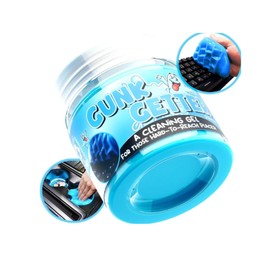 Gunk Getter, 6 Pack, Cleaning Gel for Those Hard to Reach Places, Automotive Cup Holder Electronic Keyboard Office, Slime Gel Cleaner Dust Crumb Removal