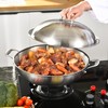 14.5 Inch Stainless Steel Wok with Steel Lid | Jumbo