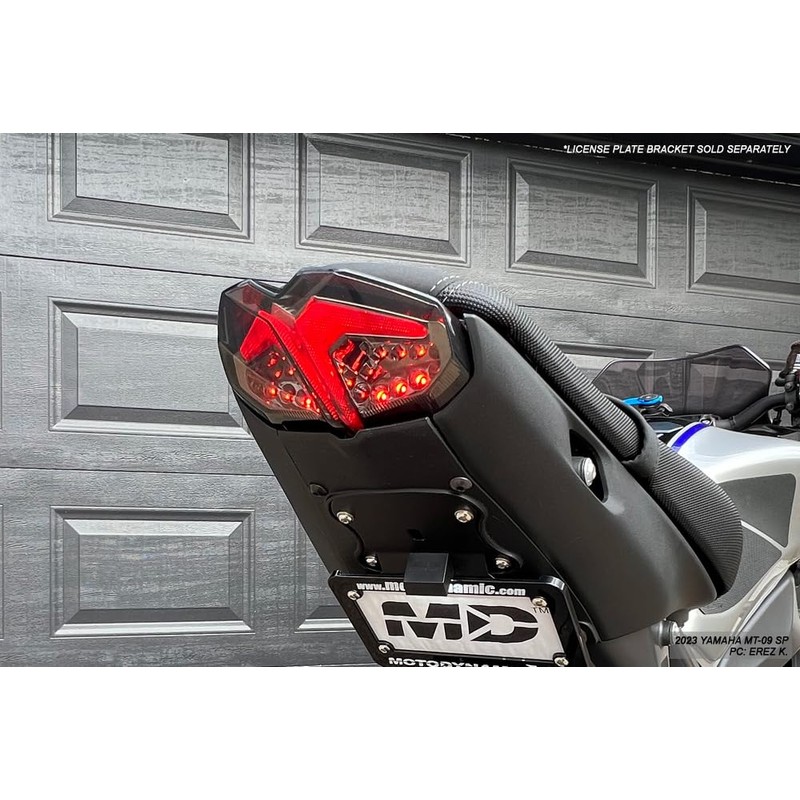 Integrated Sequential LED Tail Lights Smoke Lens for Yamaha MT-09