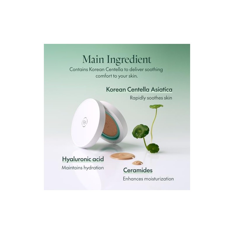 PURITO SEOUL Wonder Releaf Centella BB Cushion #21 Beige claro,
