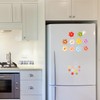 DWUENT 10pcs Flower Fridge Magnets, 2.7cm Single Diameter Cute 3D