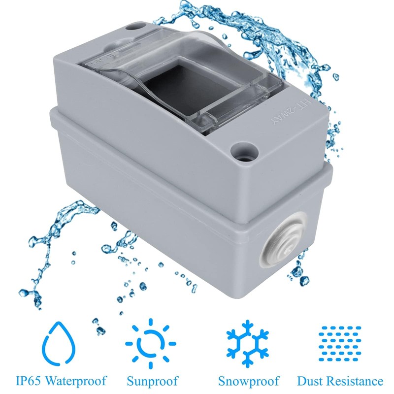 Luabue Surface-Mounted Fuse Box IP65 Waterproof Distribution Box Surface-Mounted for