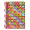 iscream Silicone Popper Cover Spiral-Bound Lined Page 7" Journal -