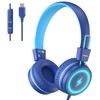 KONNAO Kinder Kopfhörer für Schule, USB Typ C Kinder Kopfhörer