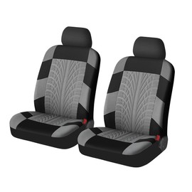 Osilly 2 piezas de fundas para asientos delanteros de coche, protectores de asiento de poliéster impermeables y transpirables, funda de cojín...      