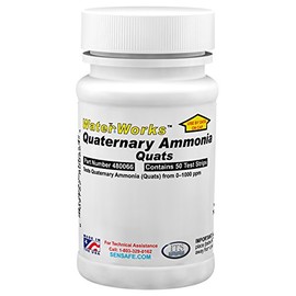 Industrial Test Systems 480066 Industrial Test Systems 480066 WaterWorks Quaternary Ammonia in Water Test Strips, Bottle of 50 Tests
