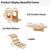 Cat Wall Shelves/Furniture, Shelves, Perches and Steps Set with 2