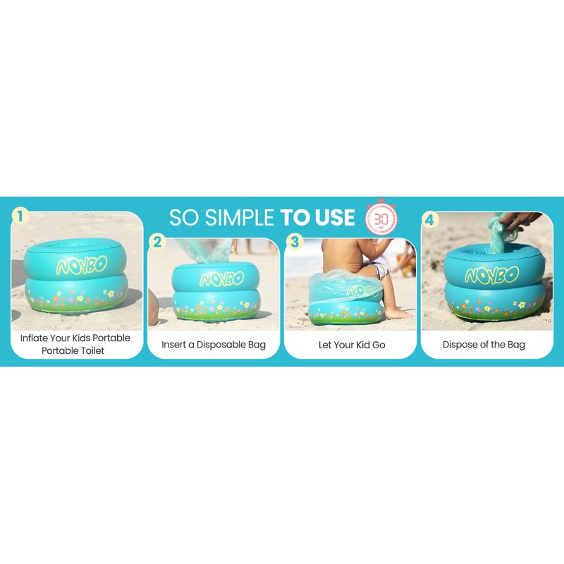 Noybo Travel Potty Seat for Toddlers - Inflatable Portable Toilet