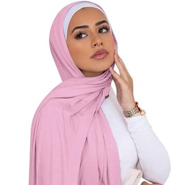 ANKOMINA Women Soft Cotton Muslim Jersey Hijab Head Wrap Scarves Fashion Long Scarf Shawls