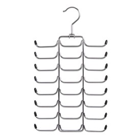 Zeller 17147 Tie / Belt Holder 21 x 40 cm Chrome-Plated Metal