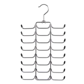 Zeller 17147 Tie / Belt Holder 21 x 40 cm Chrome-Plated Metal