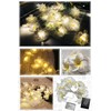 Aquamy Plumeria Garland String Light, Indoor LED Flower Decoration, Artificial