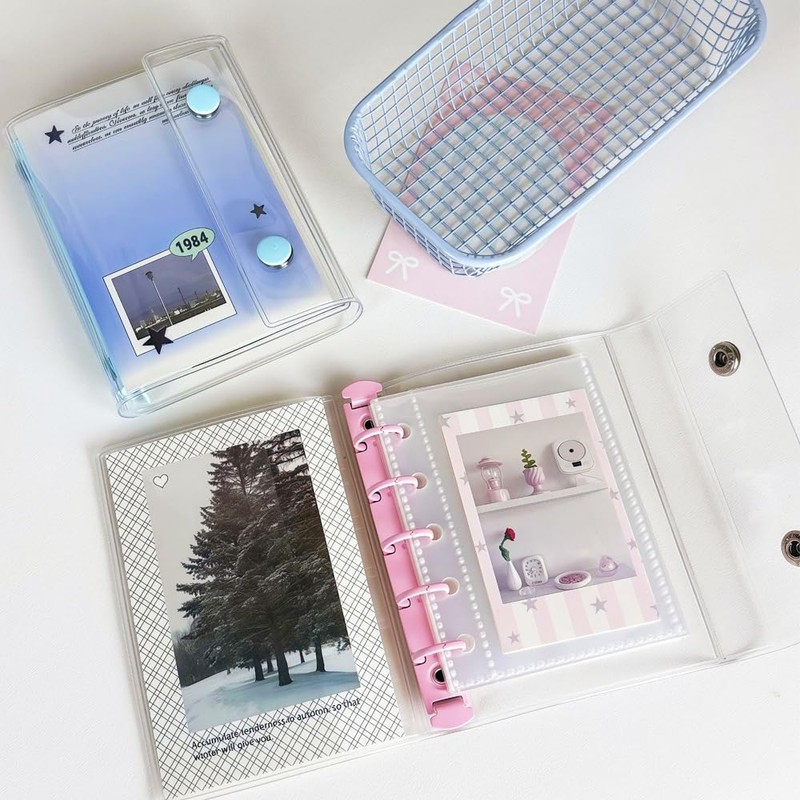 ISHR Seal Notebook, Transparent, M5 Binder, Sticker Notebook, Removable, Clear